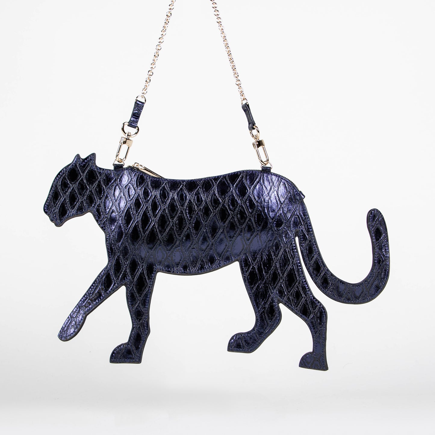 CROSSBODY JAGUAR AZUL MARINO GRABADO