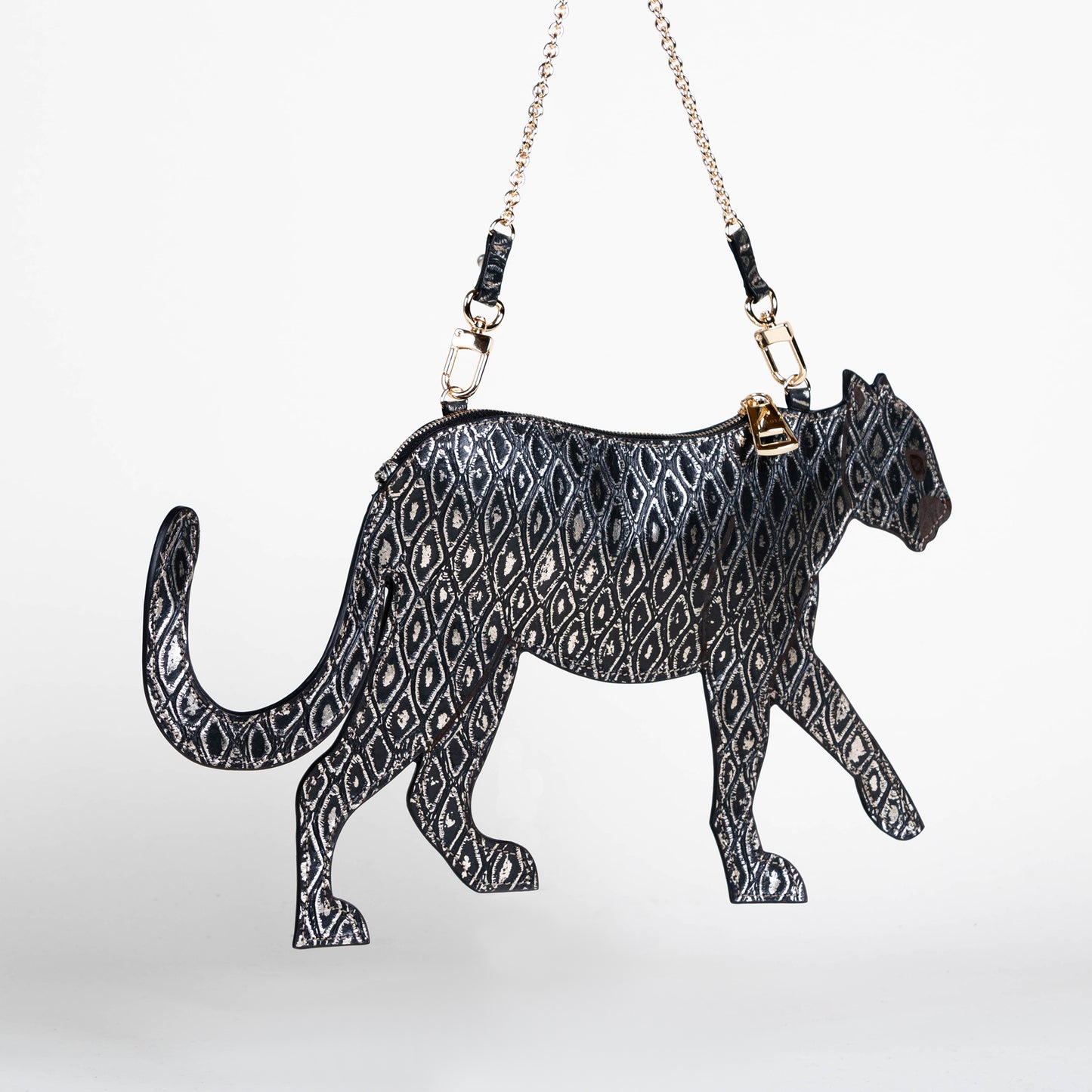 CROSSBODY JAGUAR ORO GRABADO