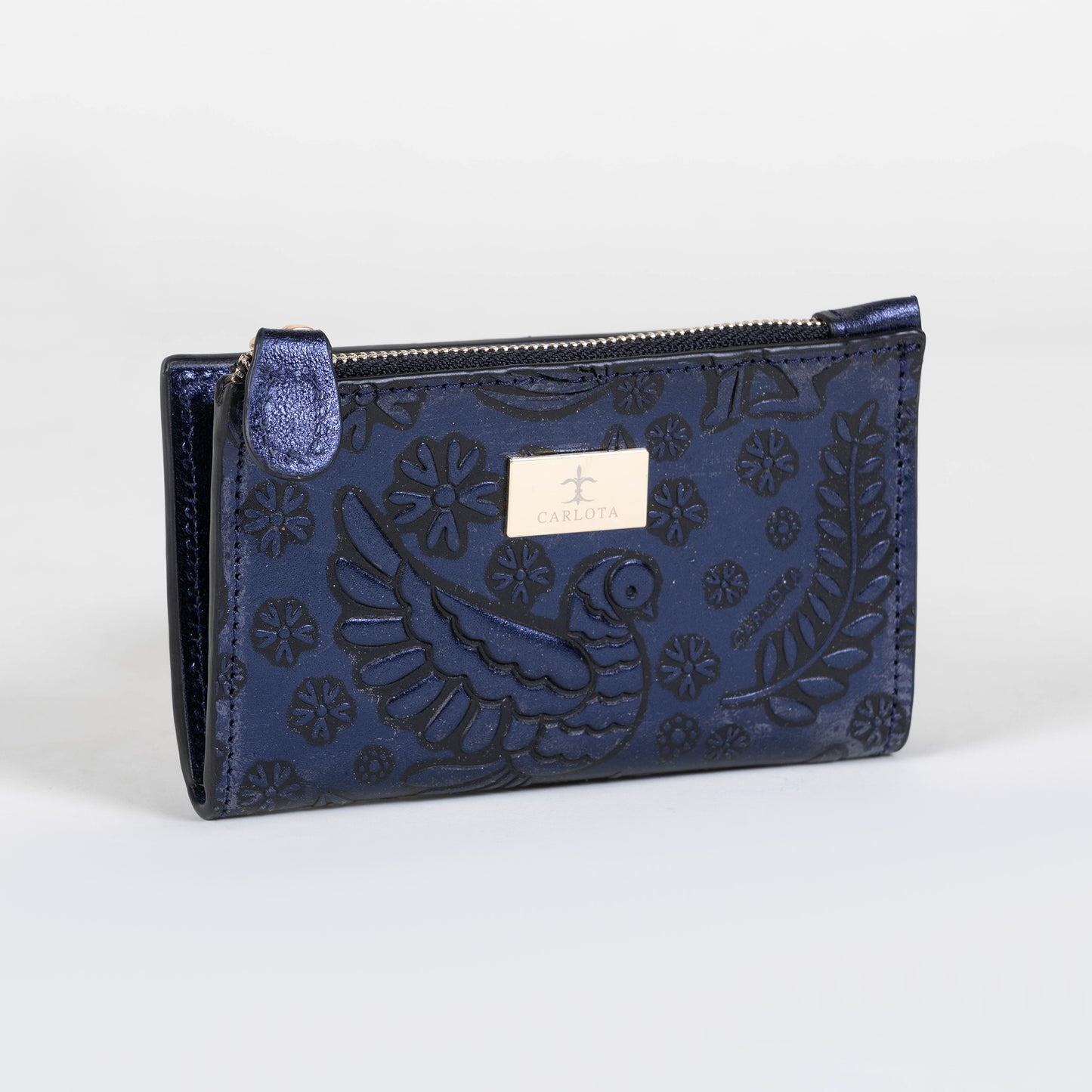 CARTERA TARJETERO AZUL MARINO