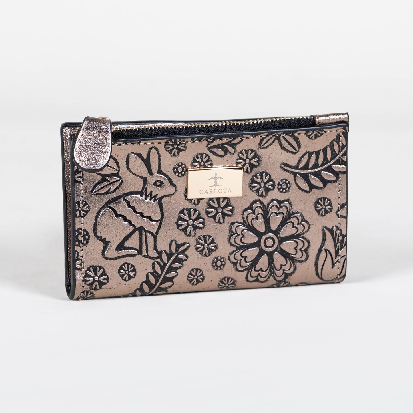 CARTERA TARJETERO ORO