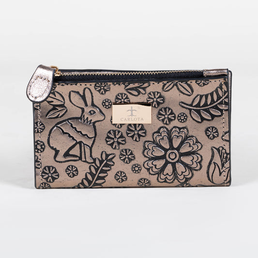 CARTERA TARJETERO ORO