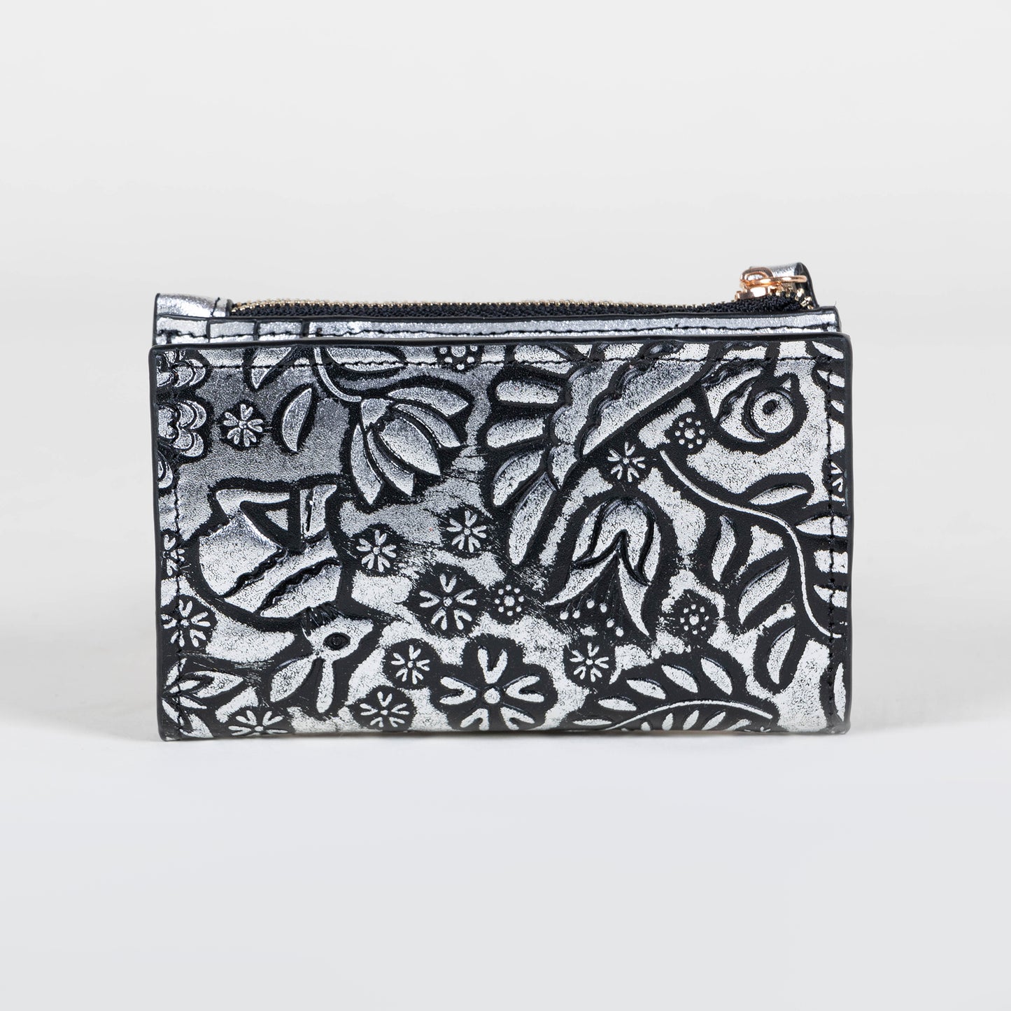 CARTERA TARJETERO PLATA