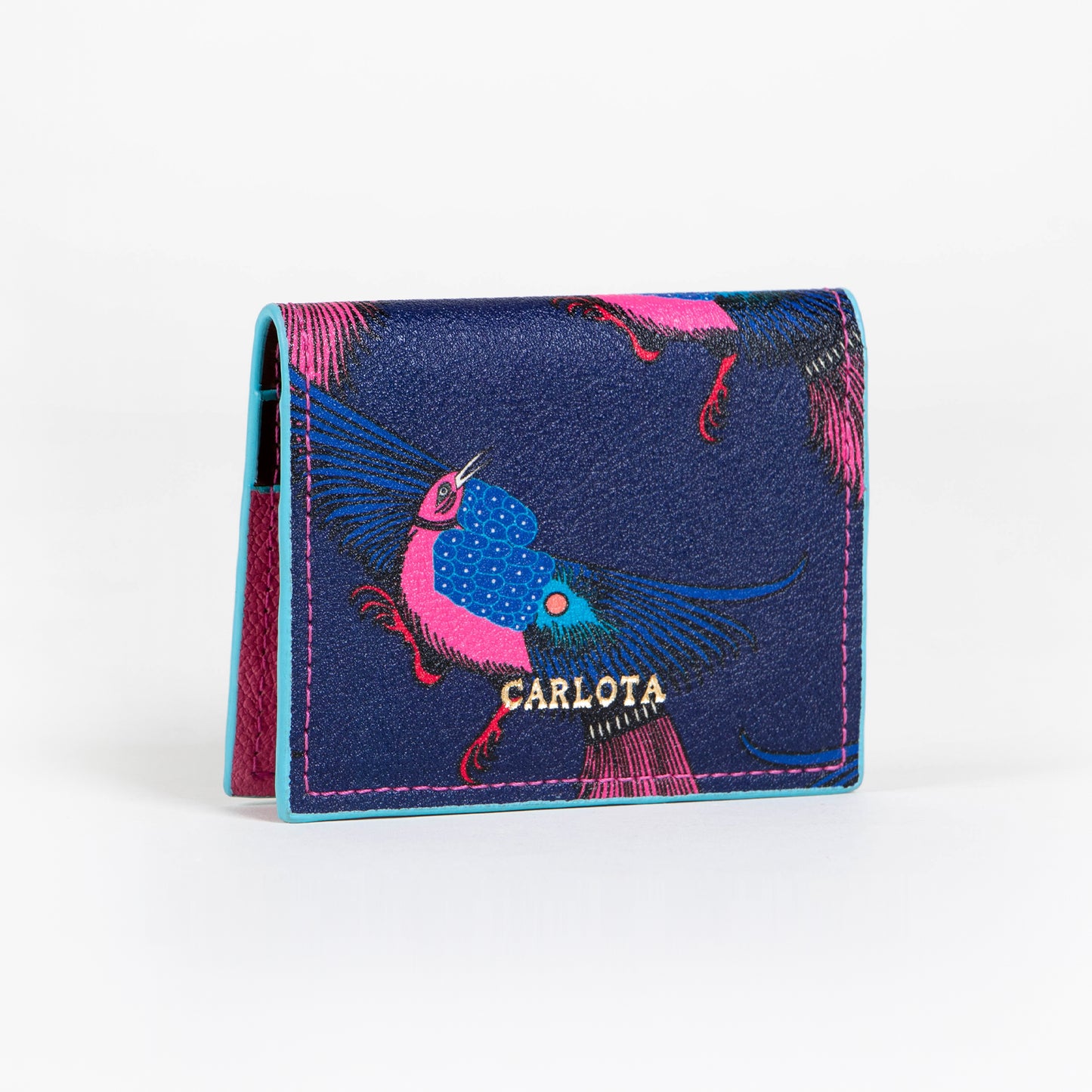 TARJETERO ESTAMPADO PAJARITO