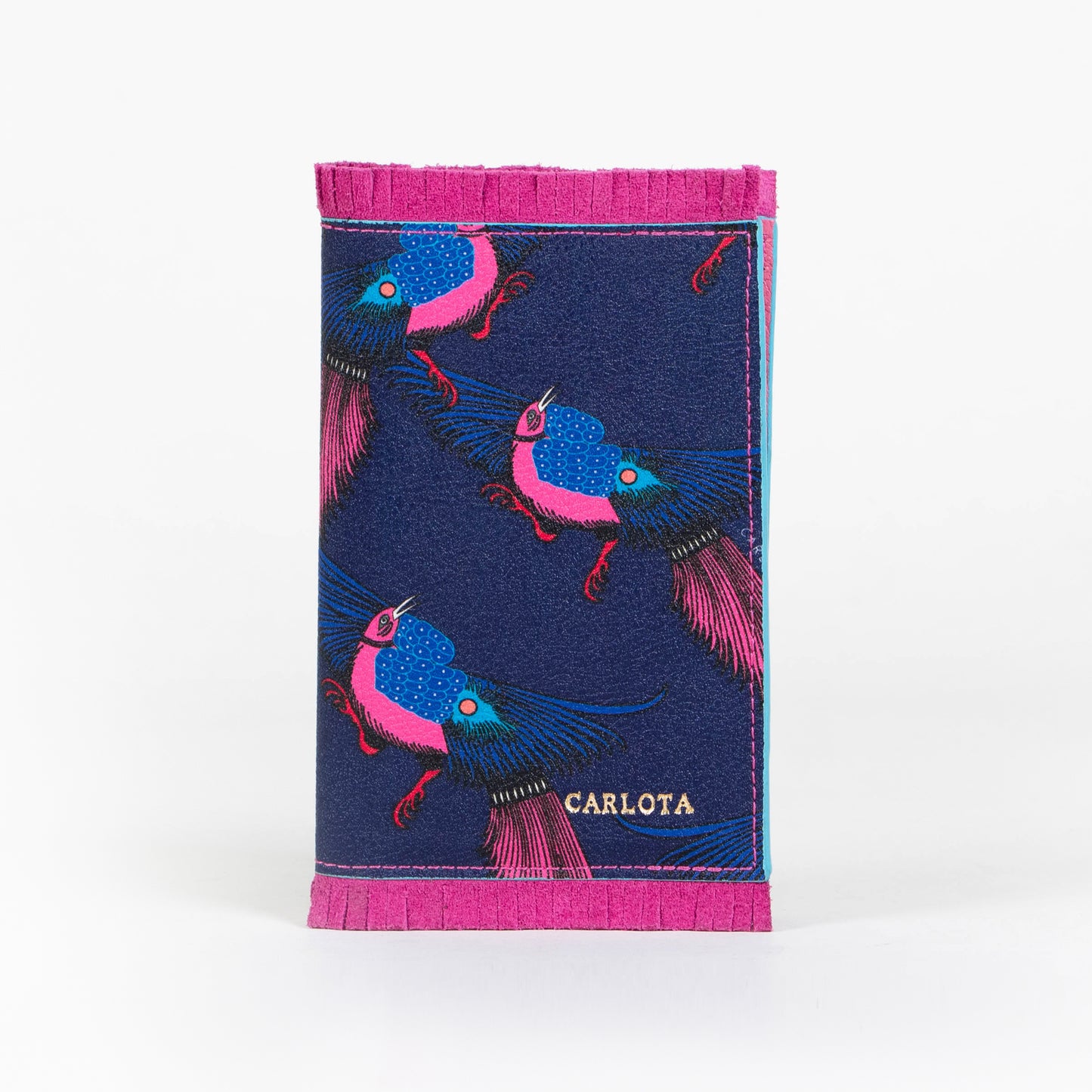 PORTA PASAPORTE ESTAMPADO PAJARITO
