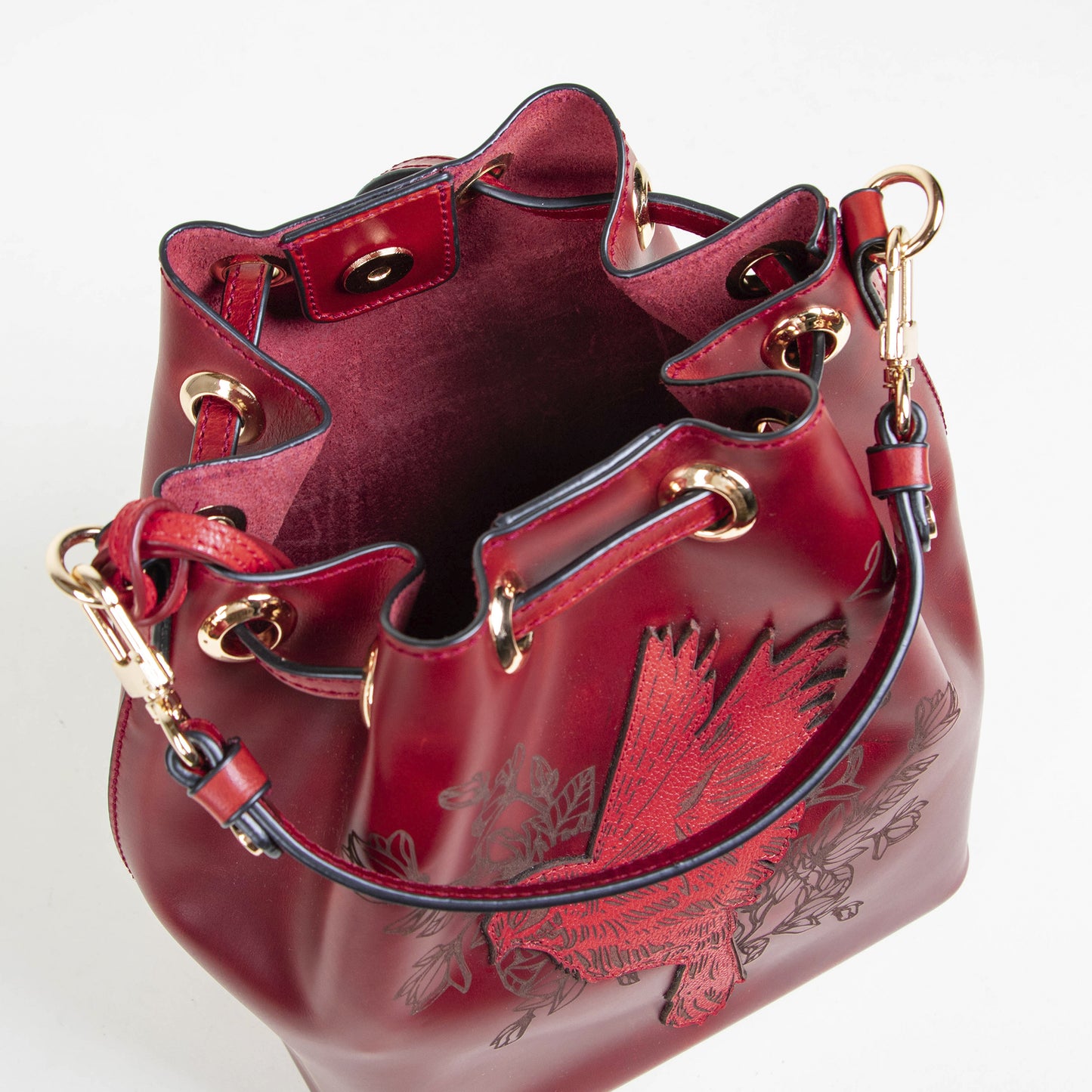 BUCKET PAJARITO ROJO