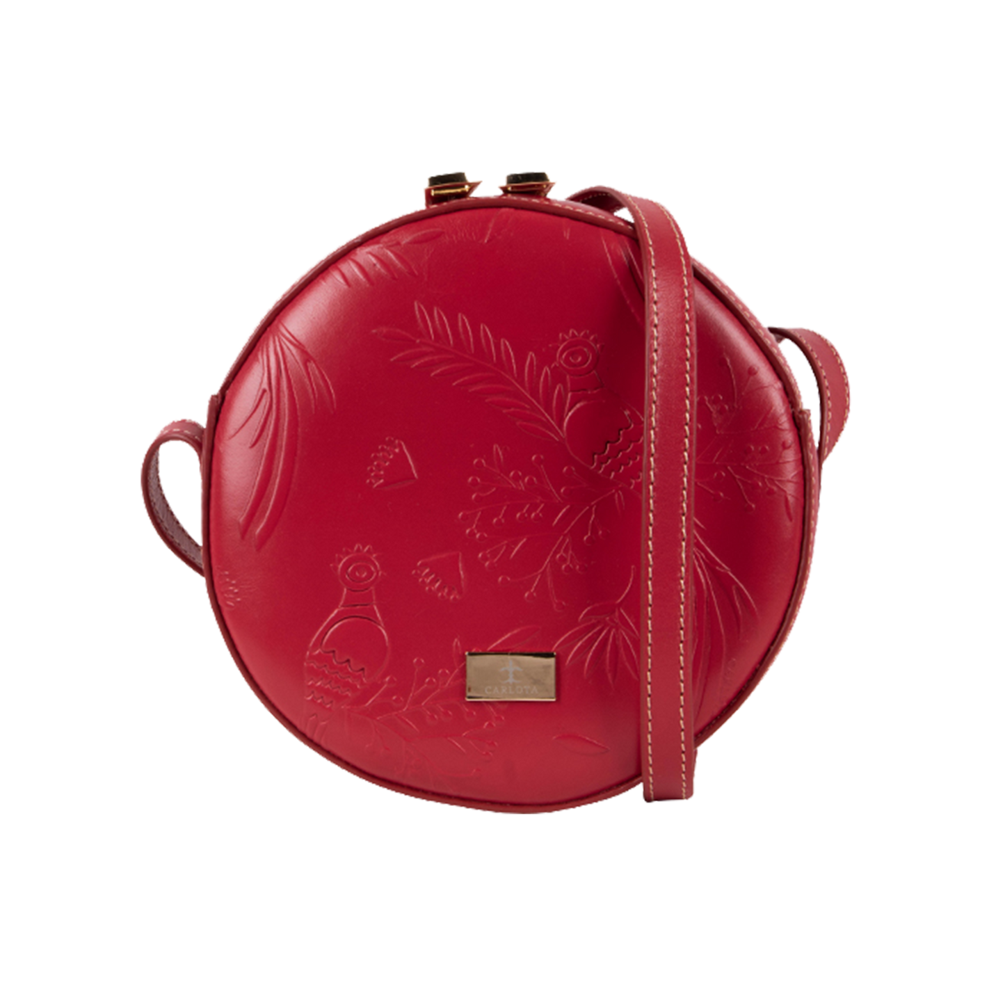 CROSSBODY REDONDO CEREZA