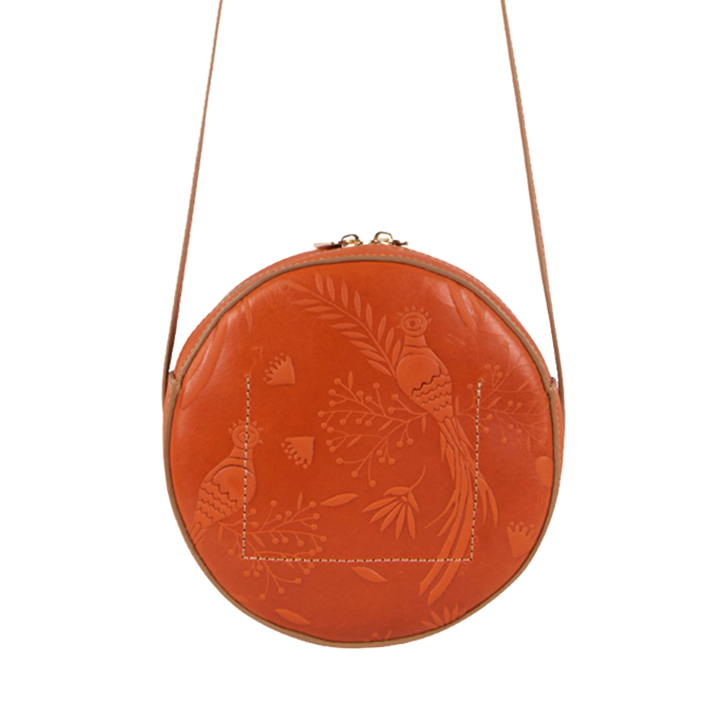 CROSSBODY REDONDO NARANJA