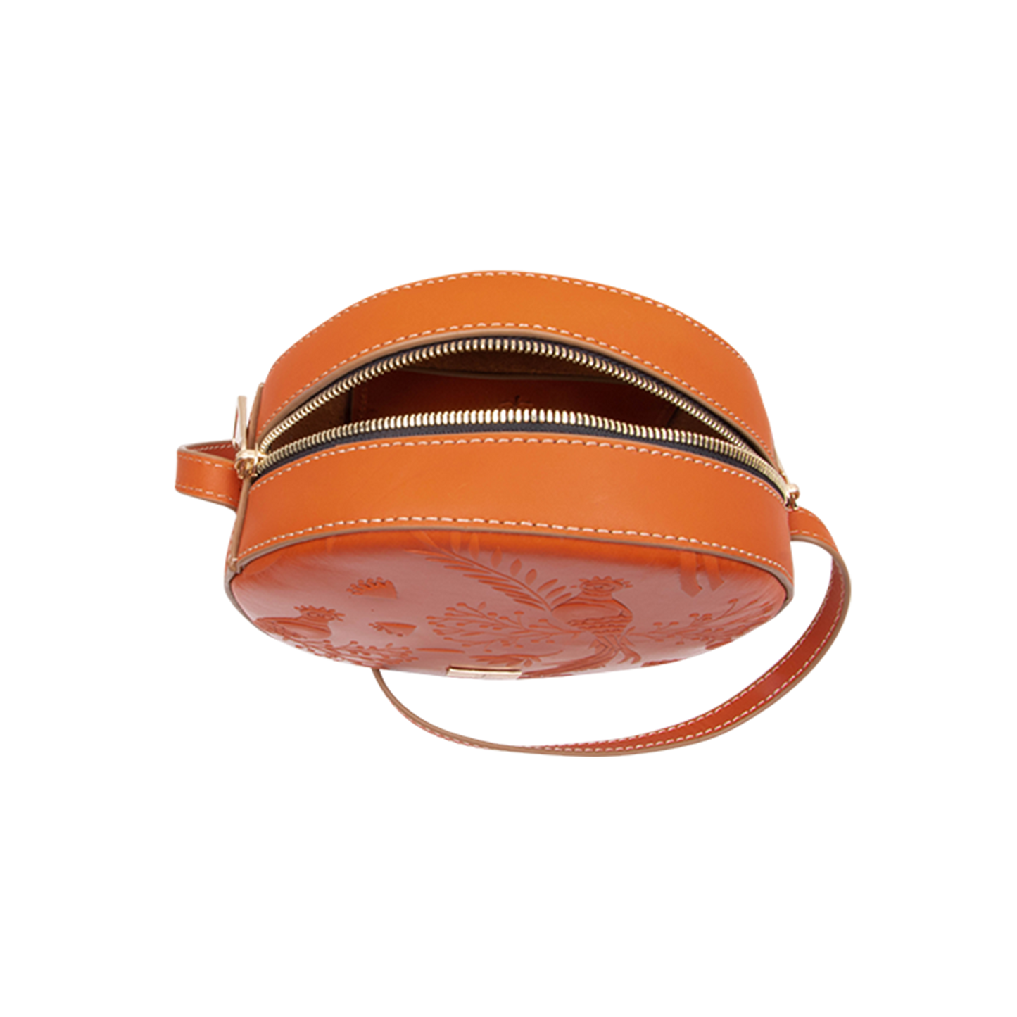 CROSSBODY REDONDO NARANJA