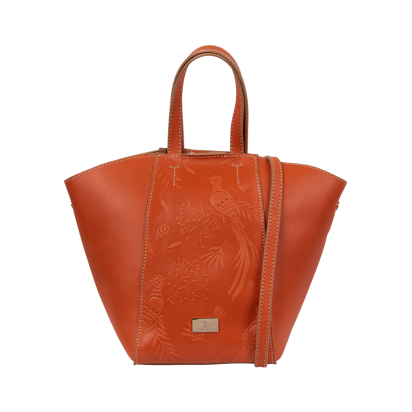 TOTE TRAPECIO NARANJA