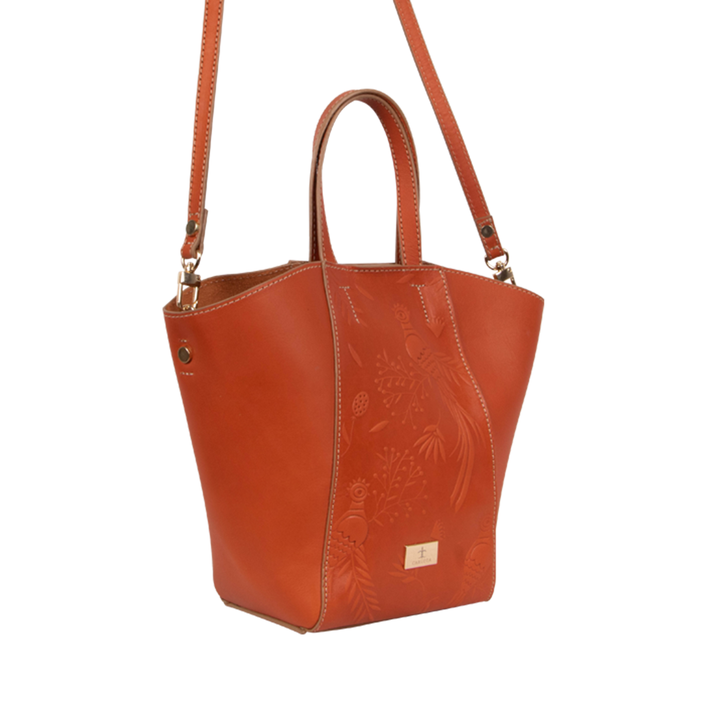 TOTE TRAPECIO NARANJA