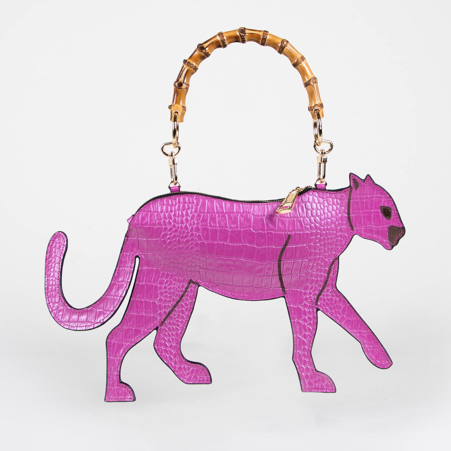 CROSSBODY JAGUAR MAGENTA GRABADO