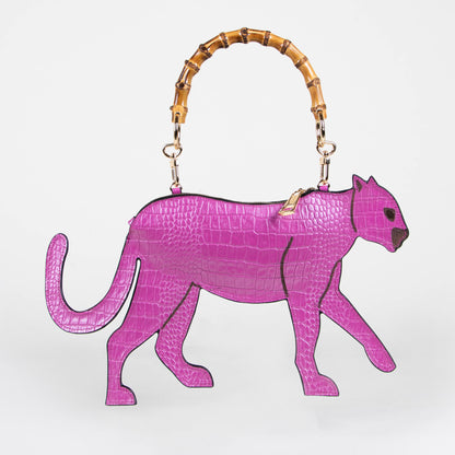 CROSSBODY JAGUAR MAGENTA GRABADO