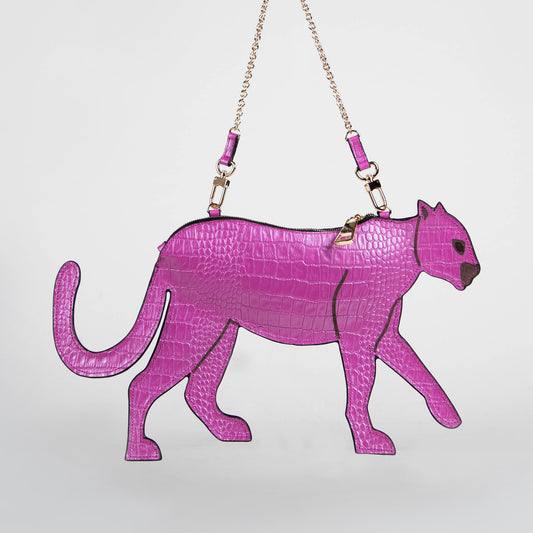 CROSSBODY JAGUAR MAGENTA GRABADO