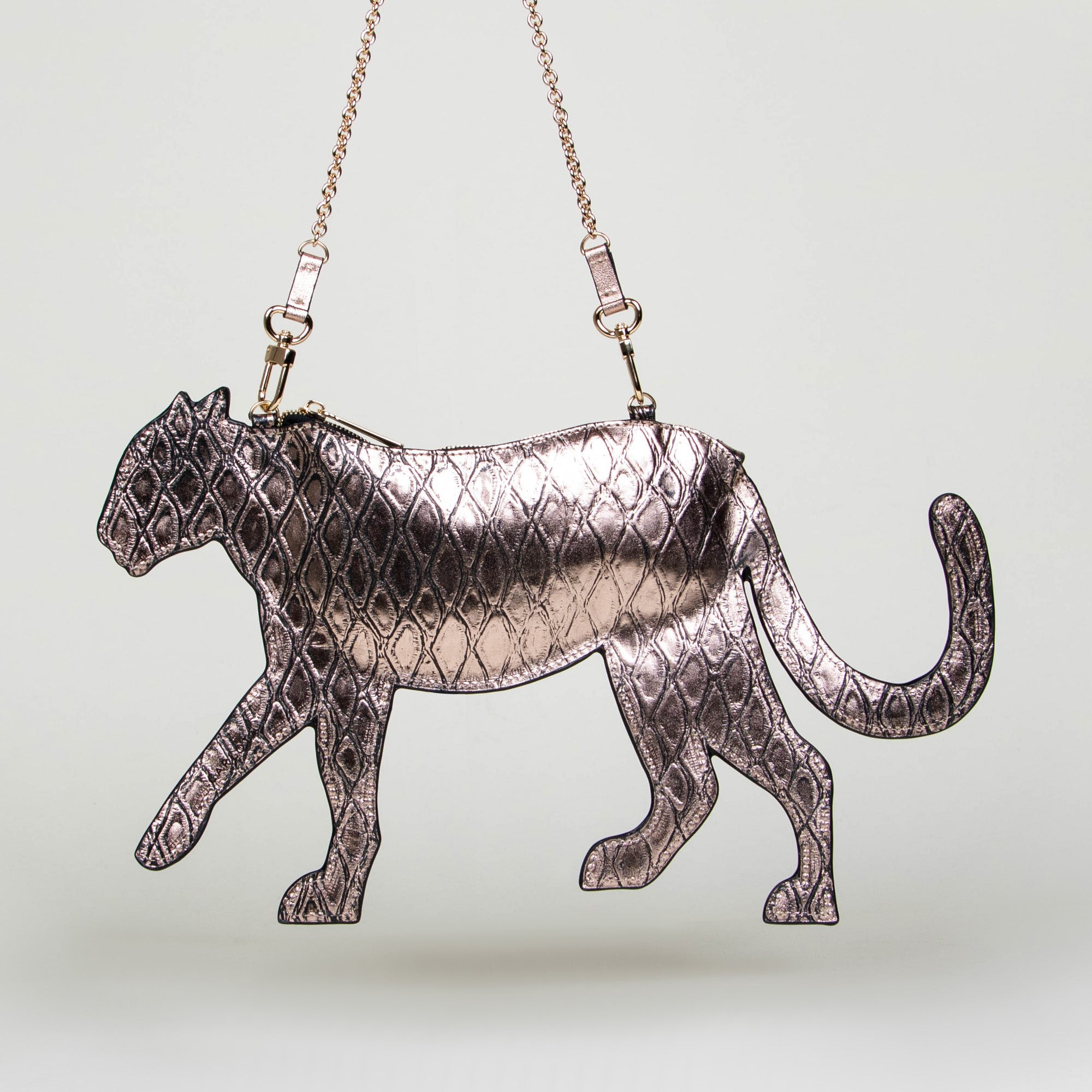 CROSSBODY JAGUAR ORO ROSA ESCAMAS