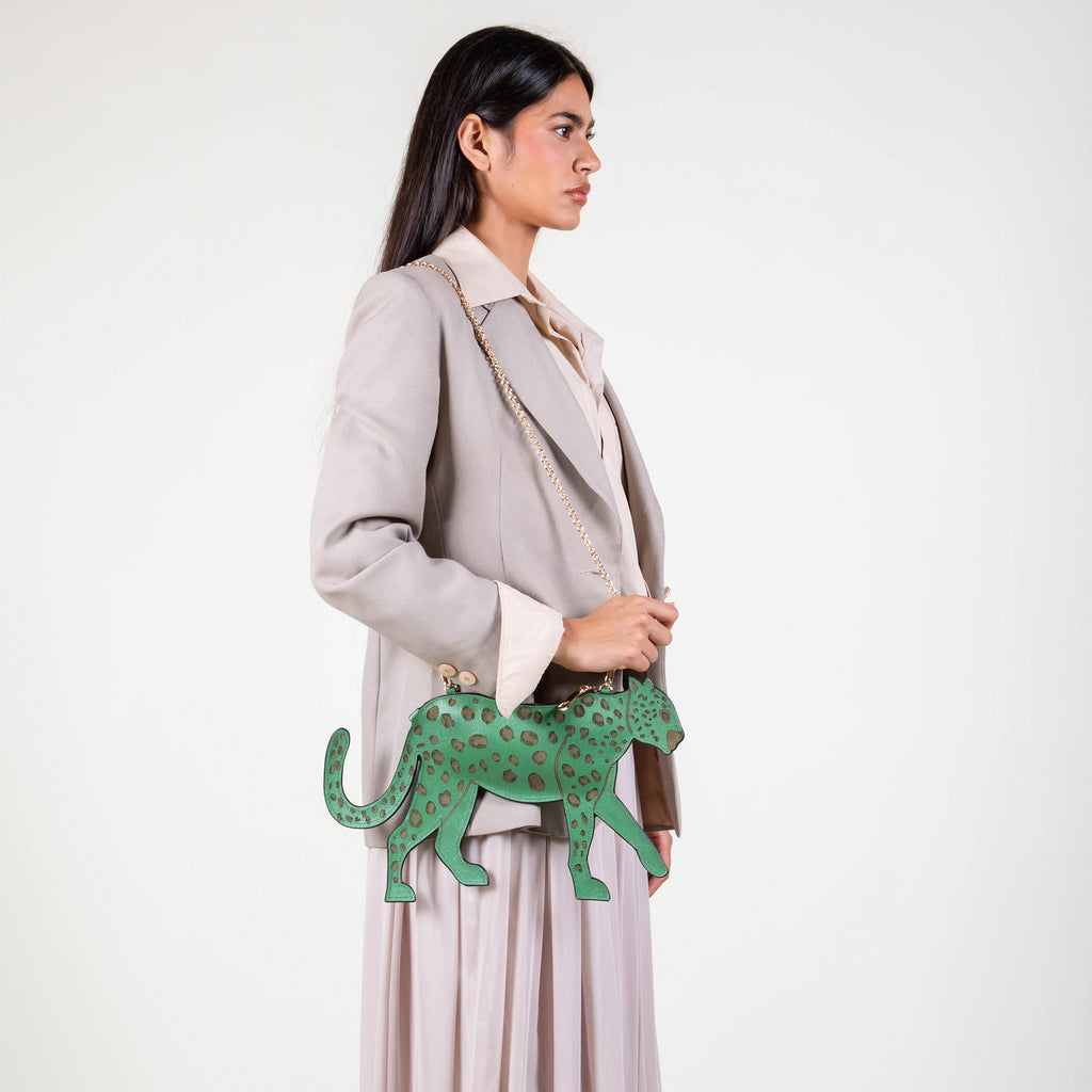 CROSSBODY JAGUAR VERDE TEXTURA