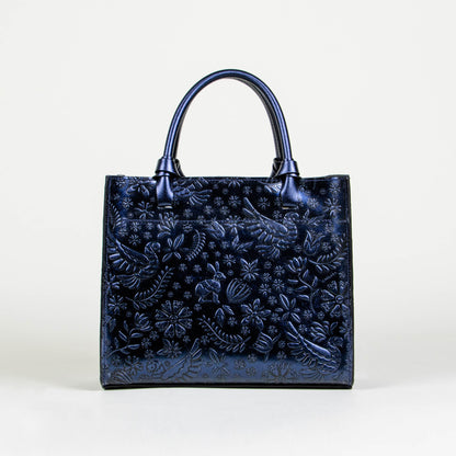 TOTE AZUL METÁLICO