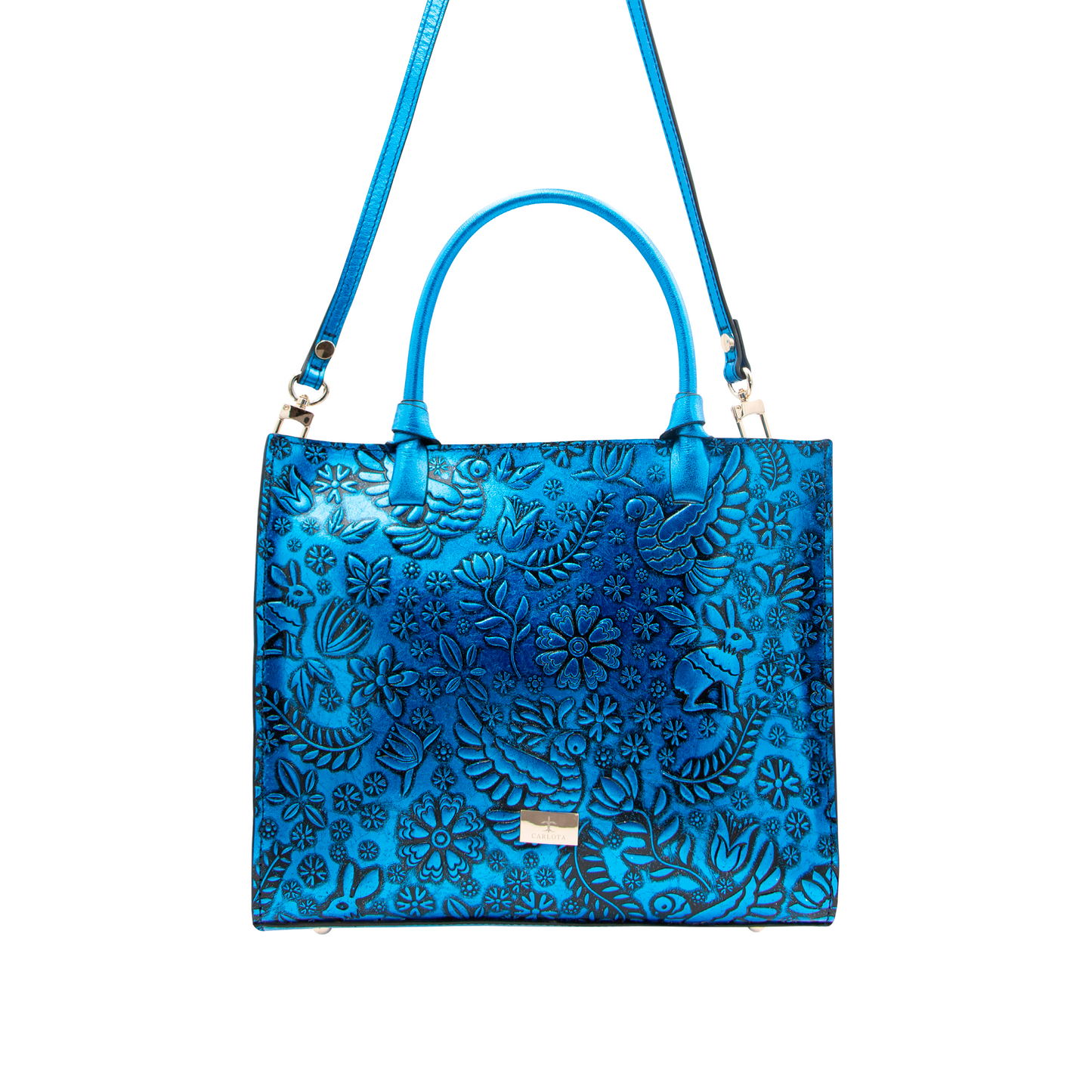 TOTE AZUL METALICO