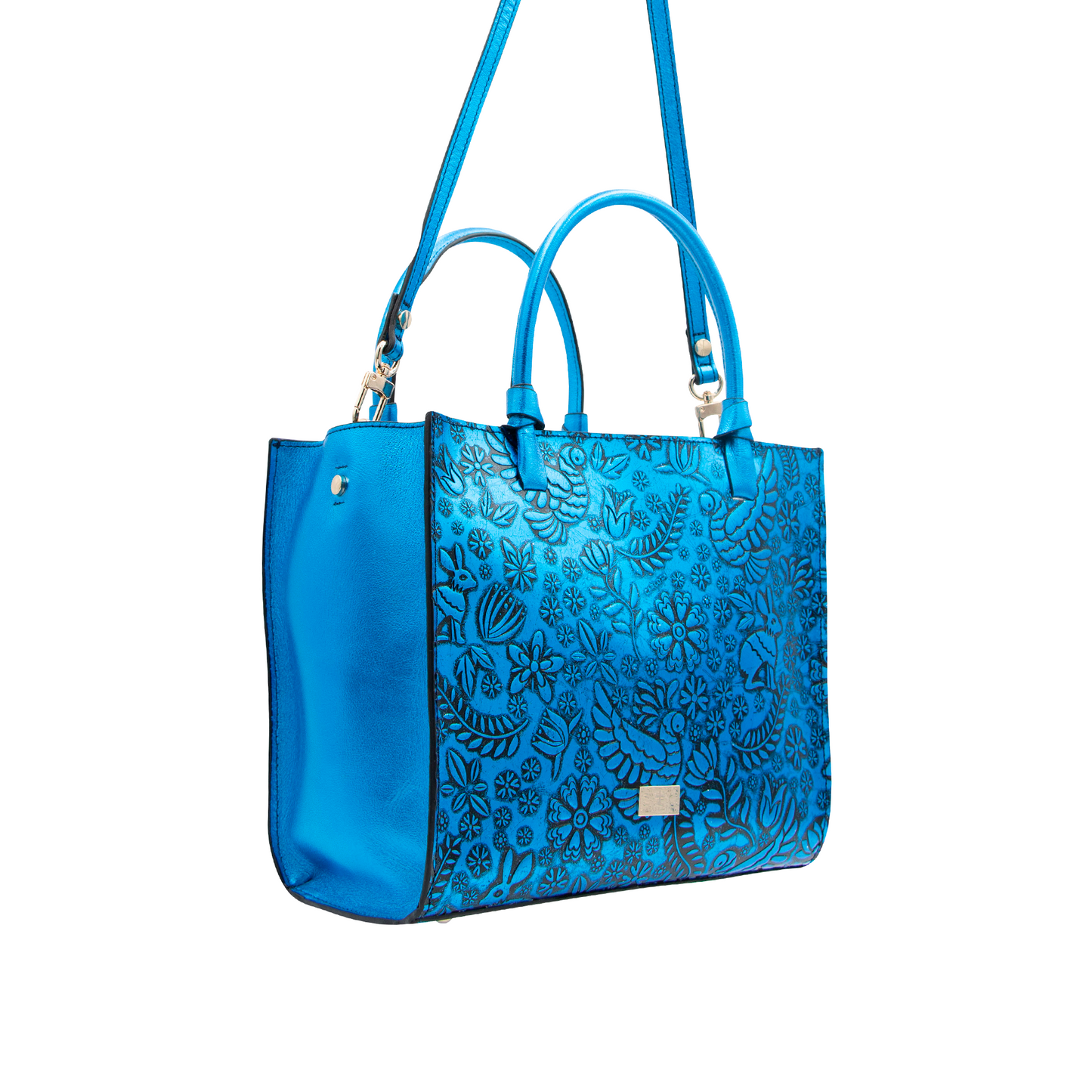 TOTE AZUL METALICO