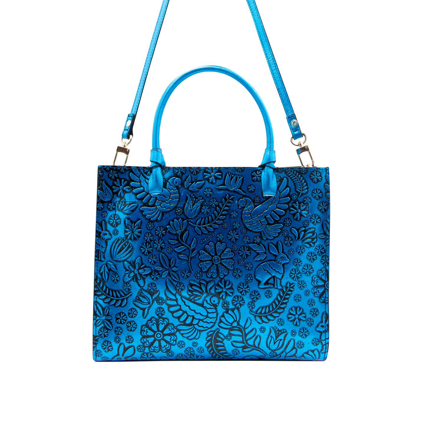 TOTE AZUL METALICO