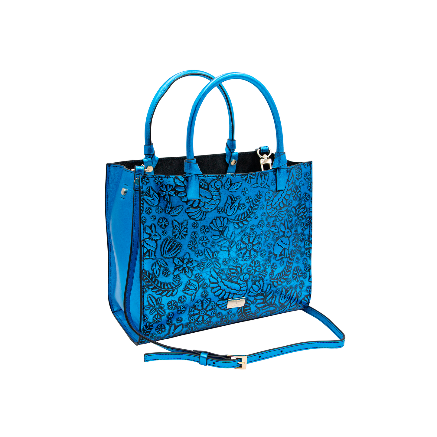 TOTE AZUL METALICO