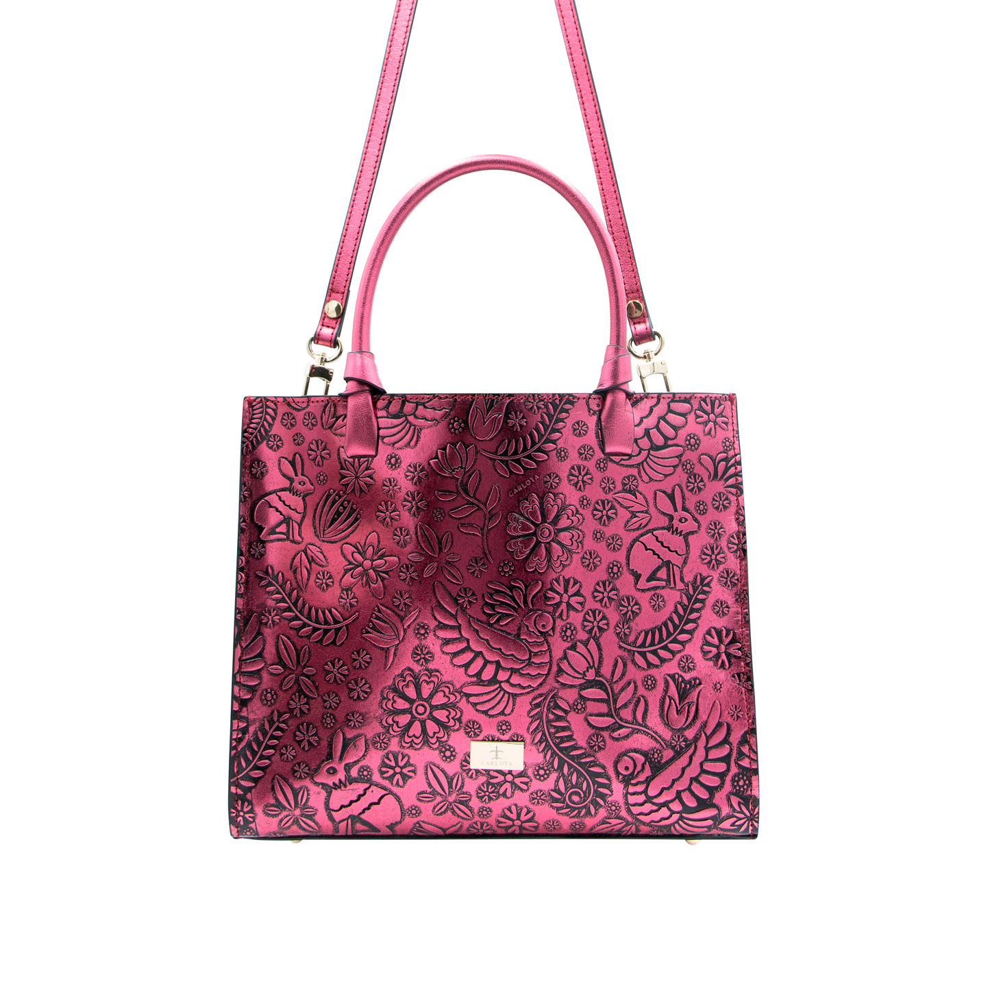 TOTE ROSA METALICO