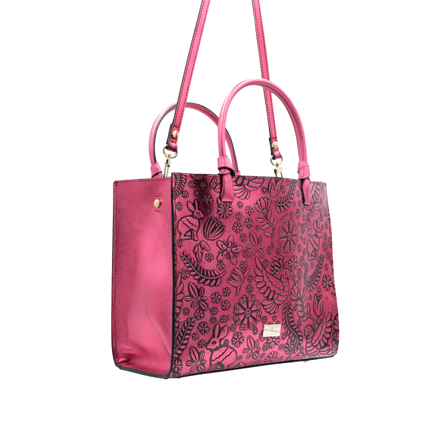 TOTE ROSA METALICO