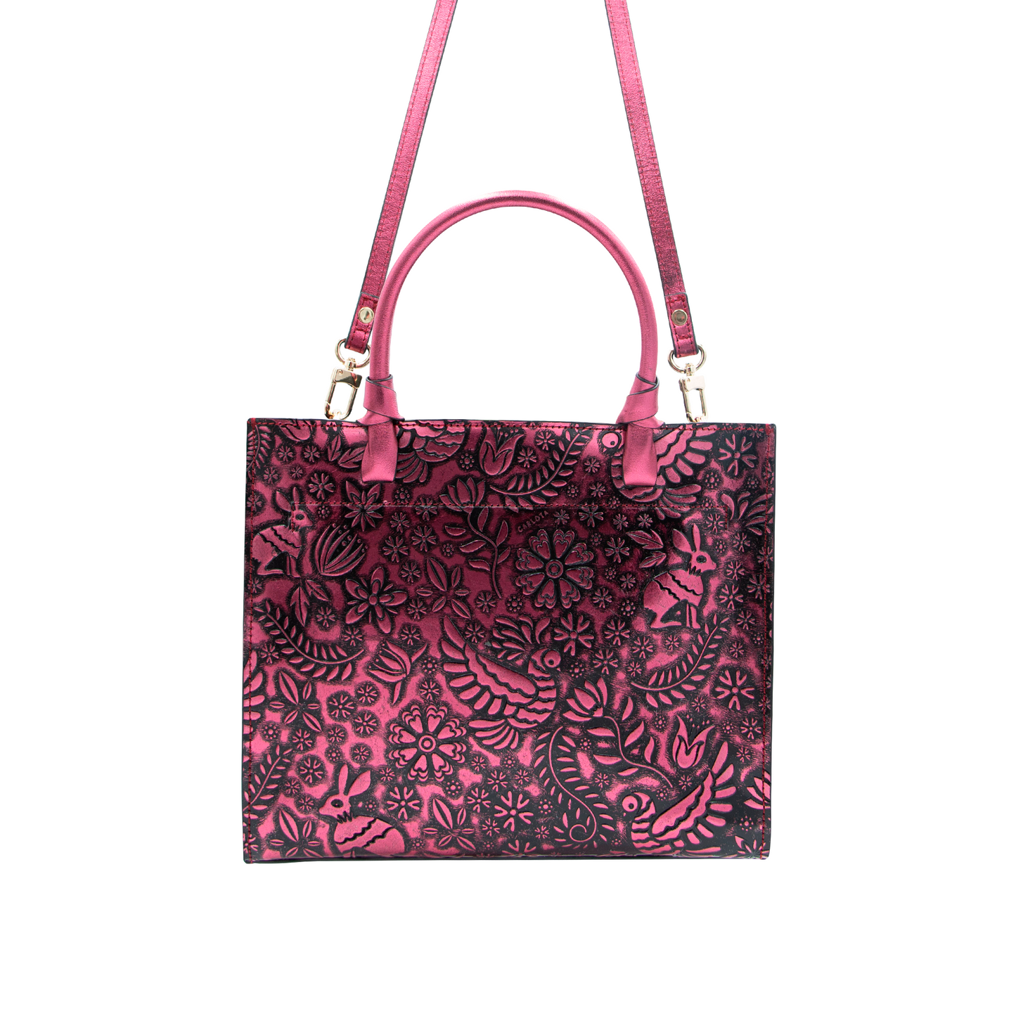 TOTE ROSA METALICO