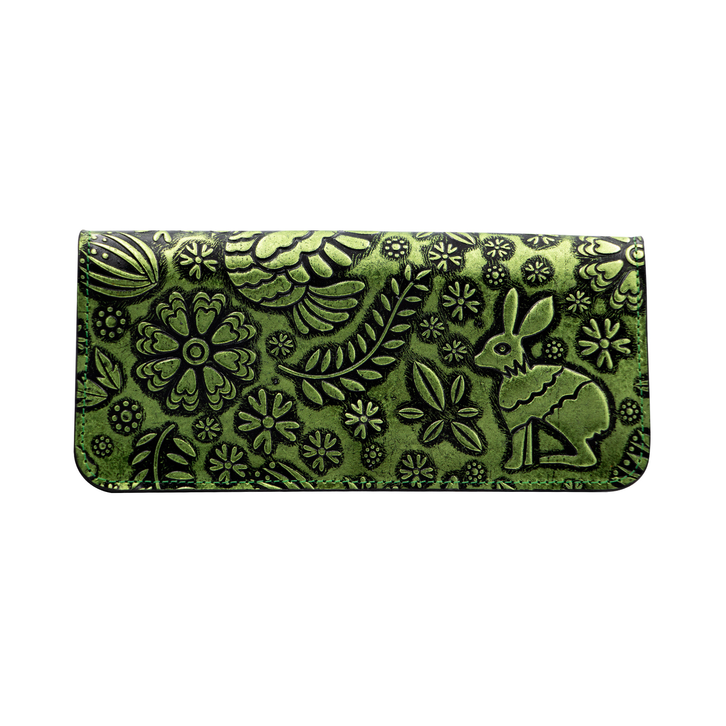 CARTERA VERDE METALICO