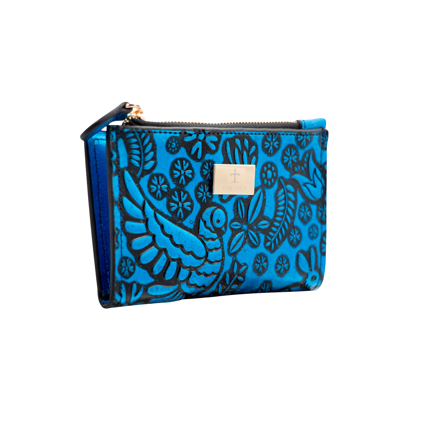 CARTERA TARJETERO AZUL