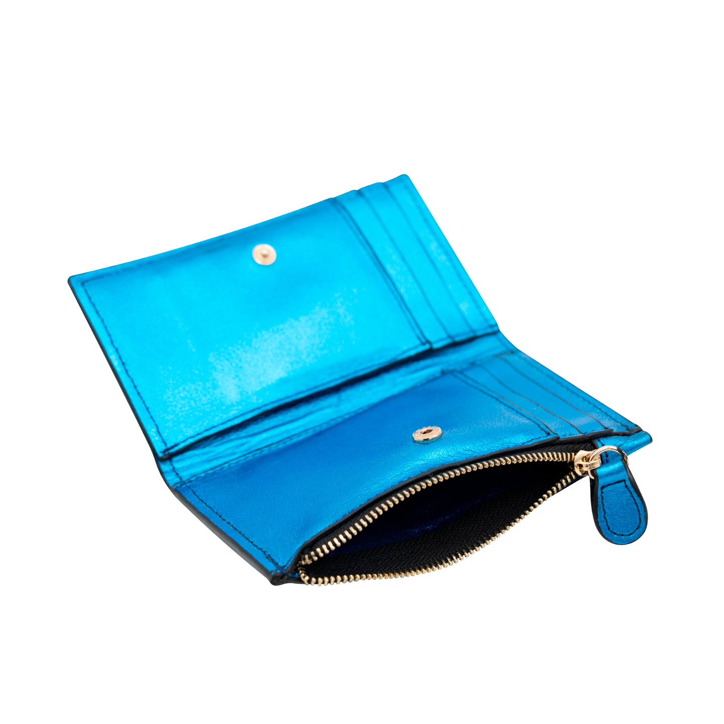 CARTERA TARJETERO AZUL