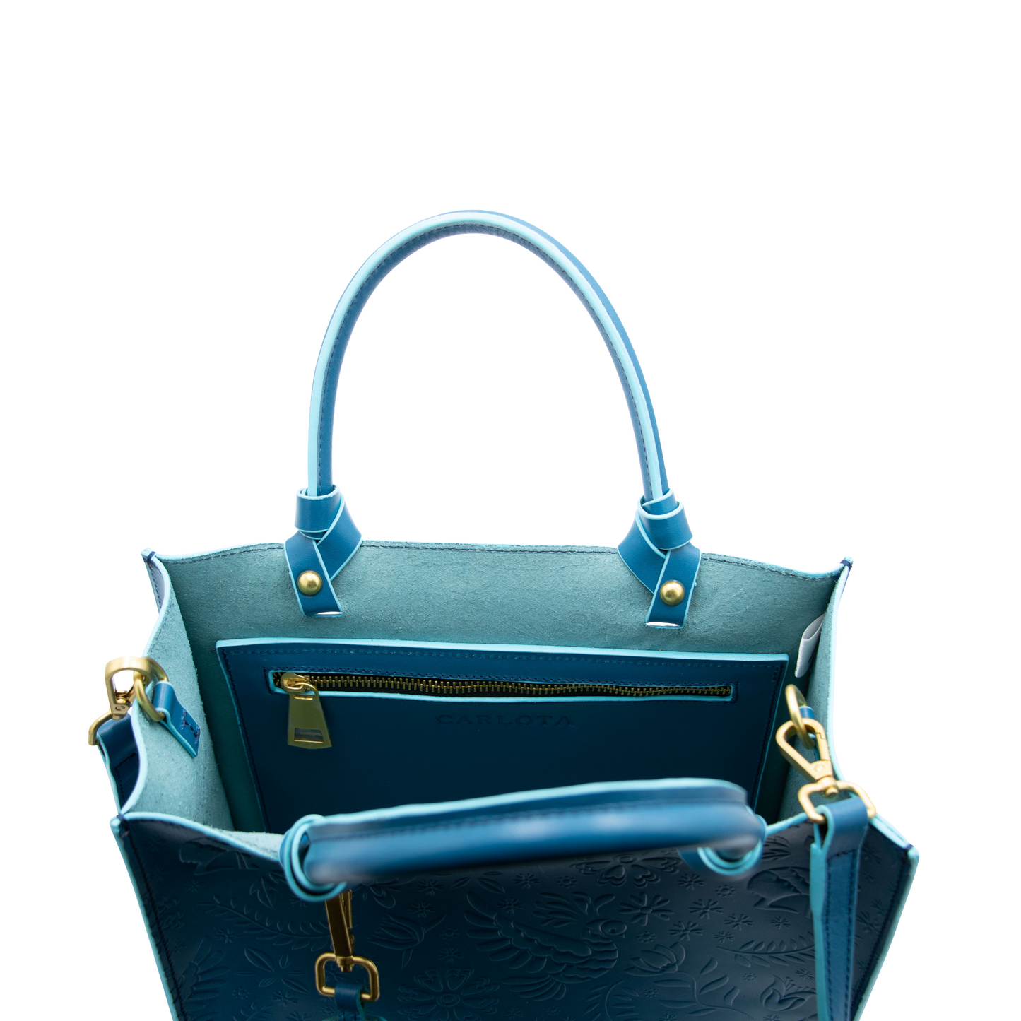 MINI TOTE AZUL