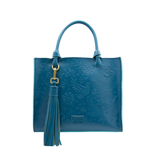 MINI TOTE AZUL