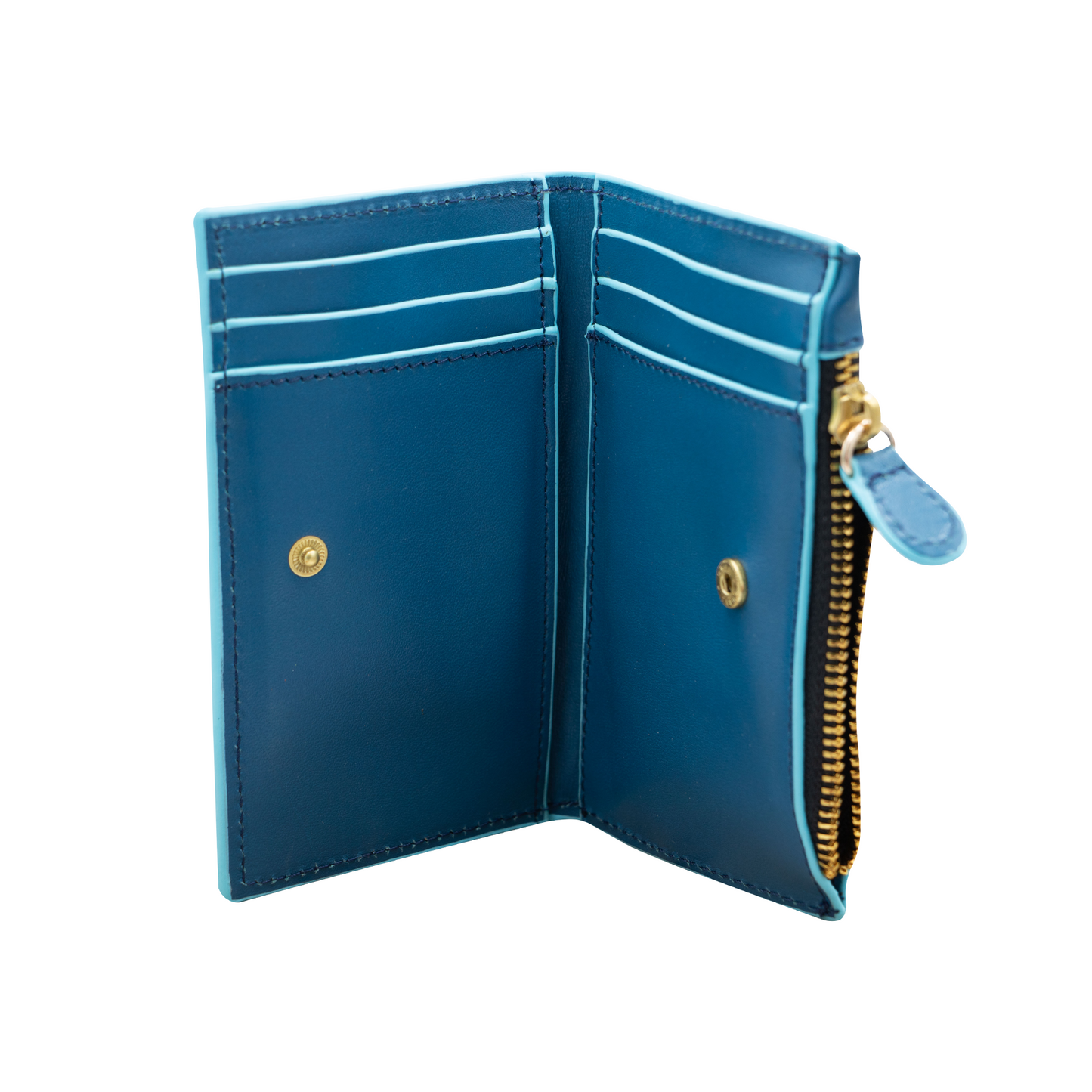 CARTERA TARJETERO AZUL