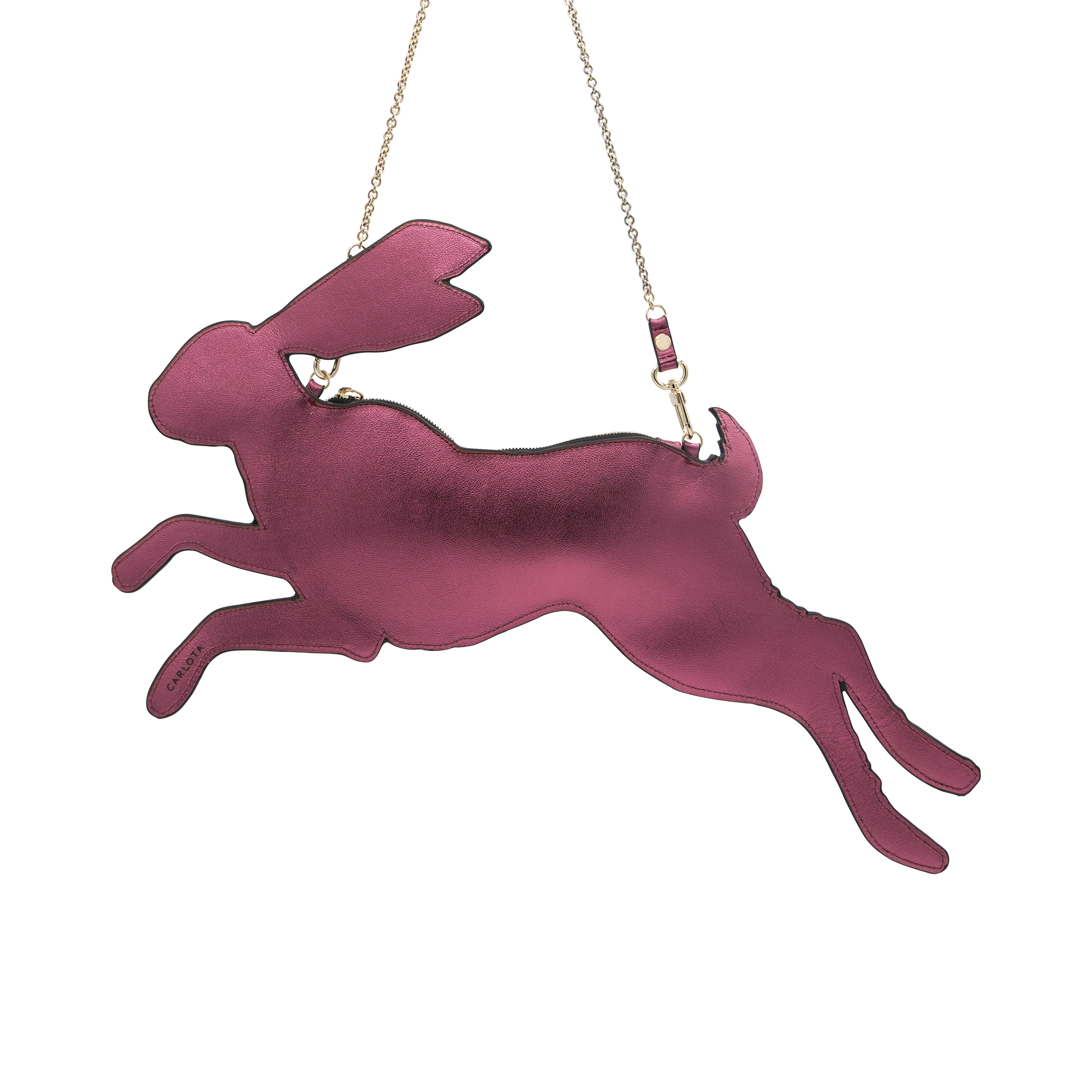 LIEBRE CROSSBODY ROSA METÁLICO