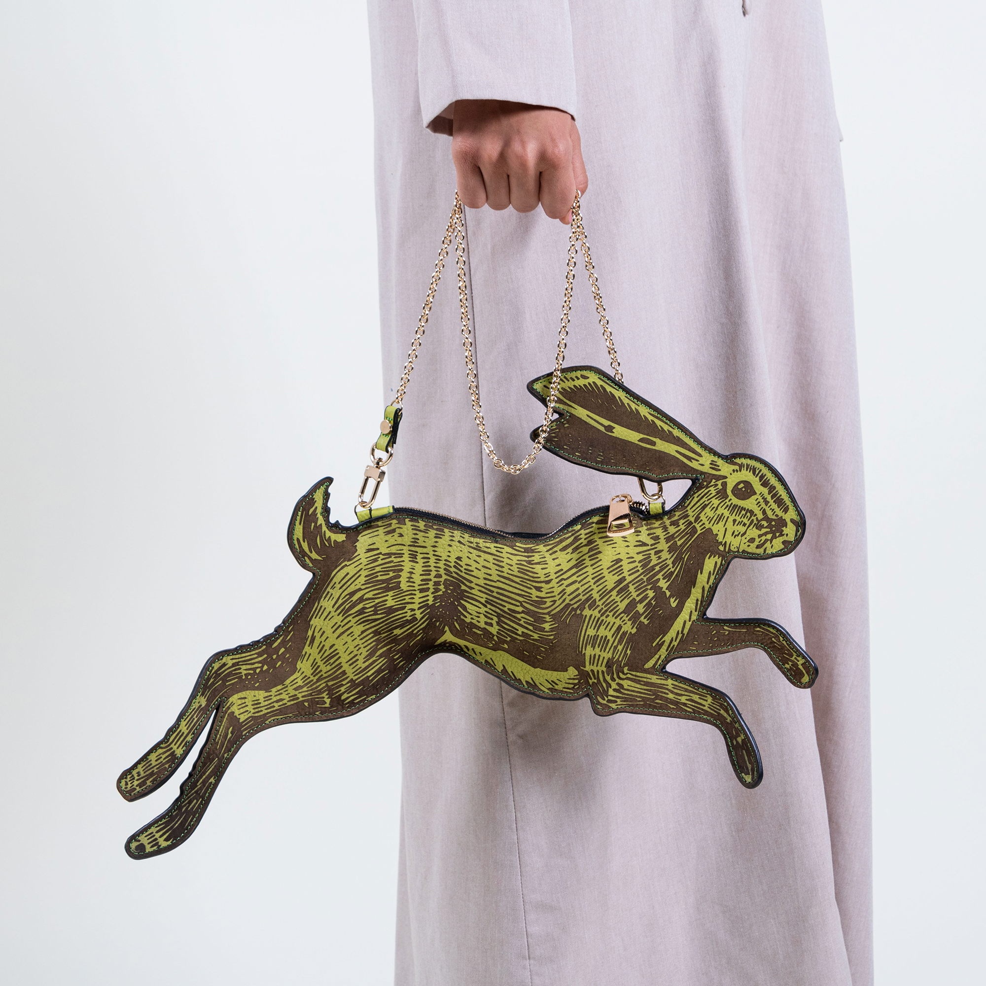 CROSSBODY LIEBRE VERDE LIMÓN