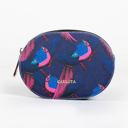 MONEDERO REDONDO ESTAMPADO PAJARITO