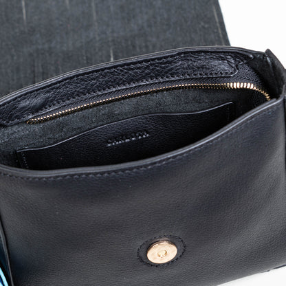 CROSSBODY FLECOS NEGRO
