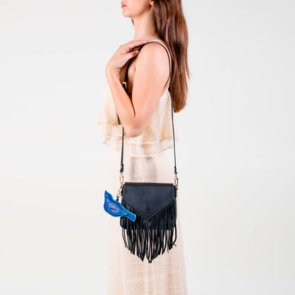 CROSSBODY FLECOS NEGRO