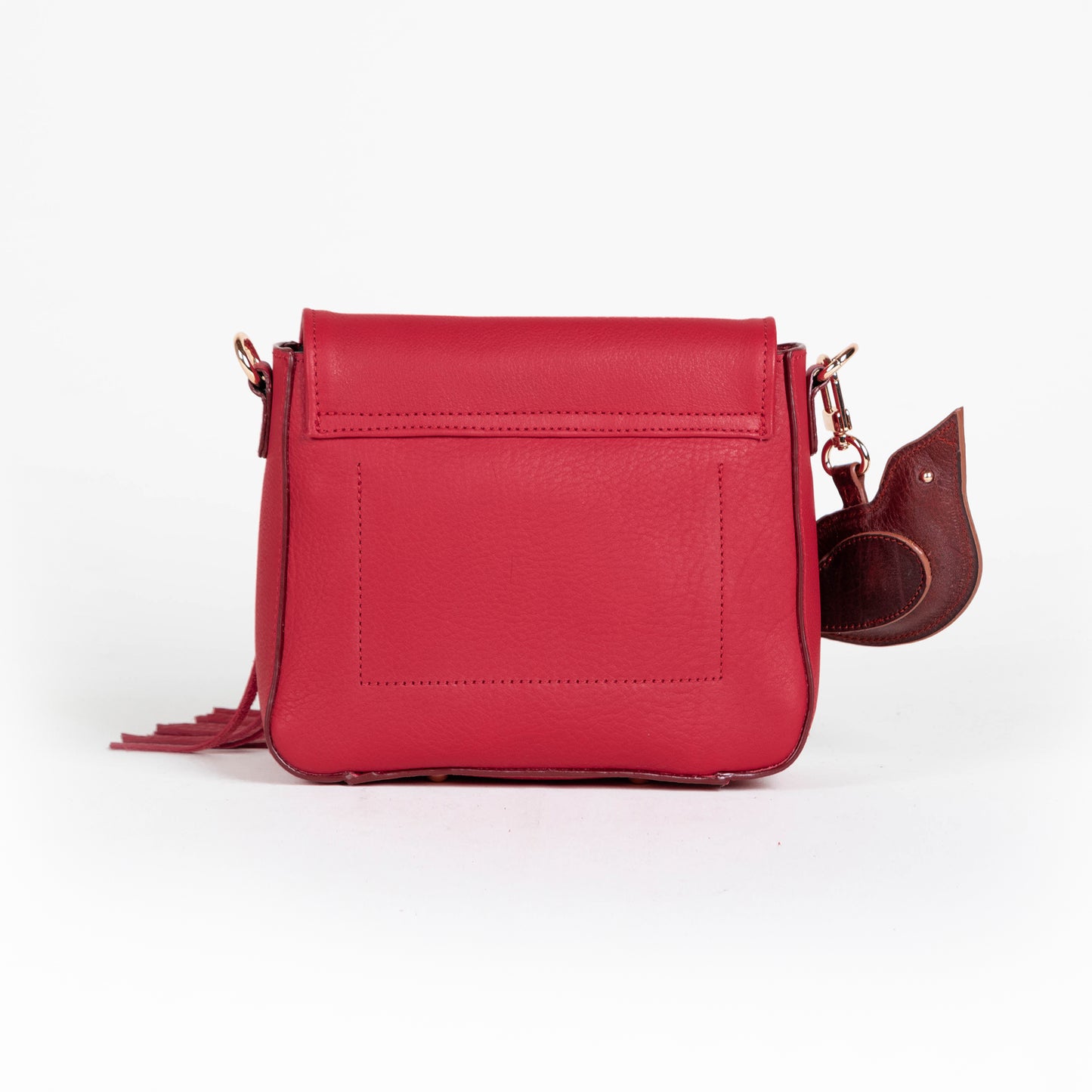 CROSSBODY FLECOS ROJO