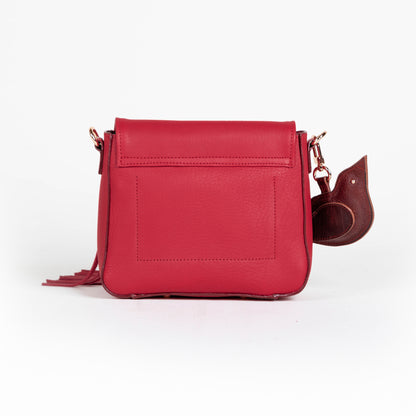 CROSSBODY FLECOS ROJO