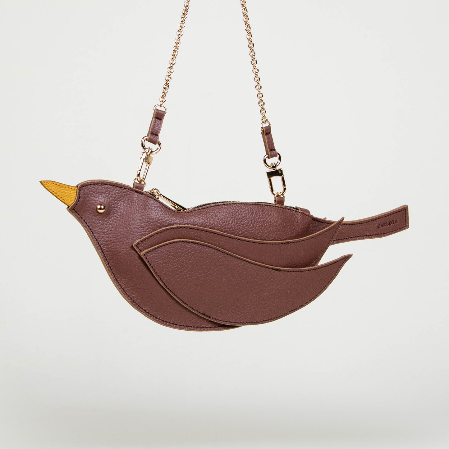 CROSSBODY PAJARITO CAFÉ