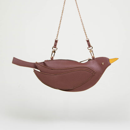 CROSSBODY PAJARITO CAFÉ