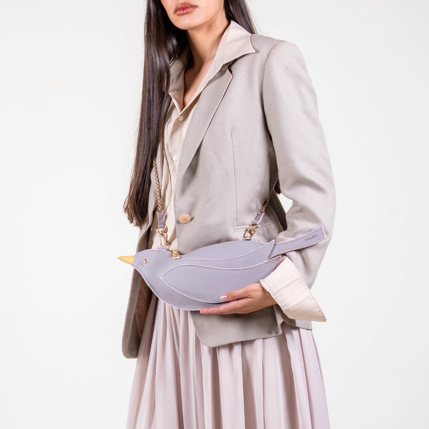 CROSSBODY PAJARITO GRIS