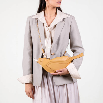 CROSSBODY PAJARITO MOSTAZA