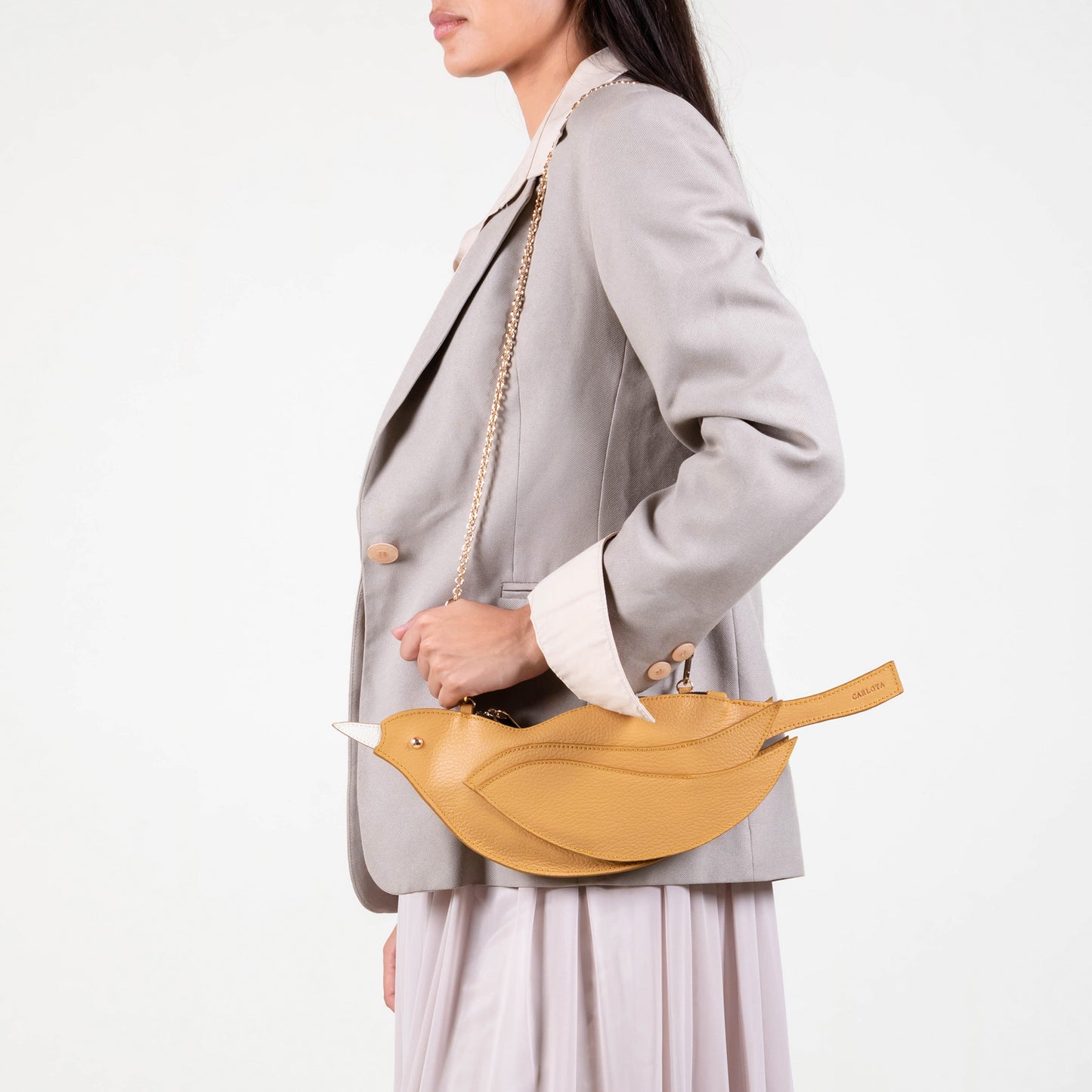 CROSSBODY PAJARITO MOSTAZA