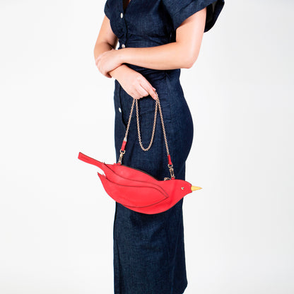 CROSSBODY PAJARITO ROJO