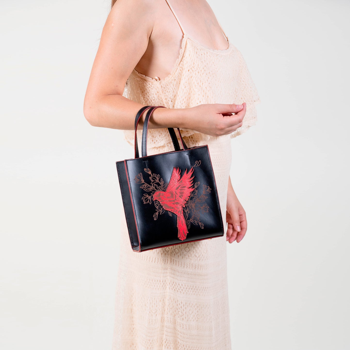 BABY TOTE PAJARITO NEGRO