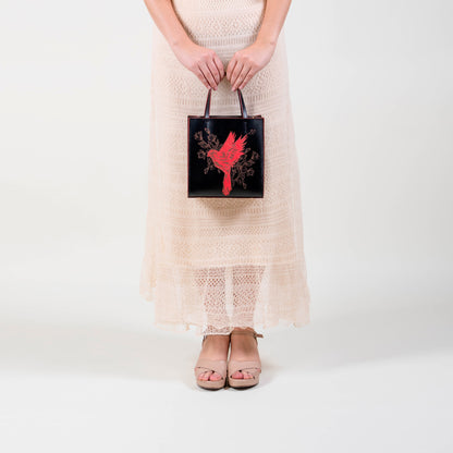 BABY TOTE PAJARITO NEGRO