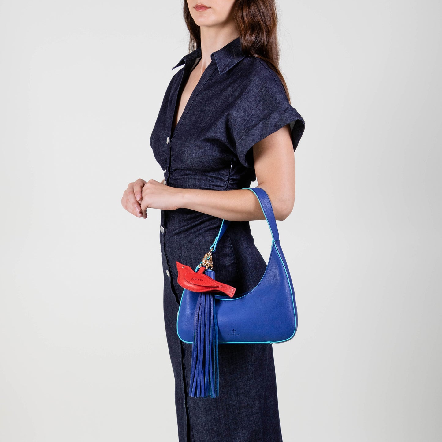 MINI SHOULDER PAJARITO AZUL
