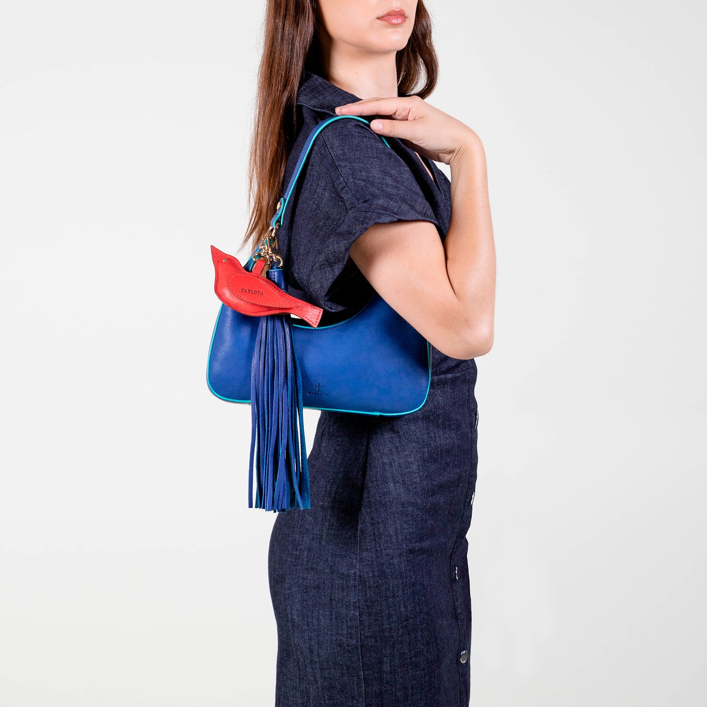 MINI SHOULDER PAJARITO AZUL